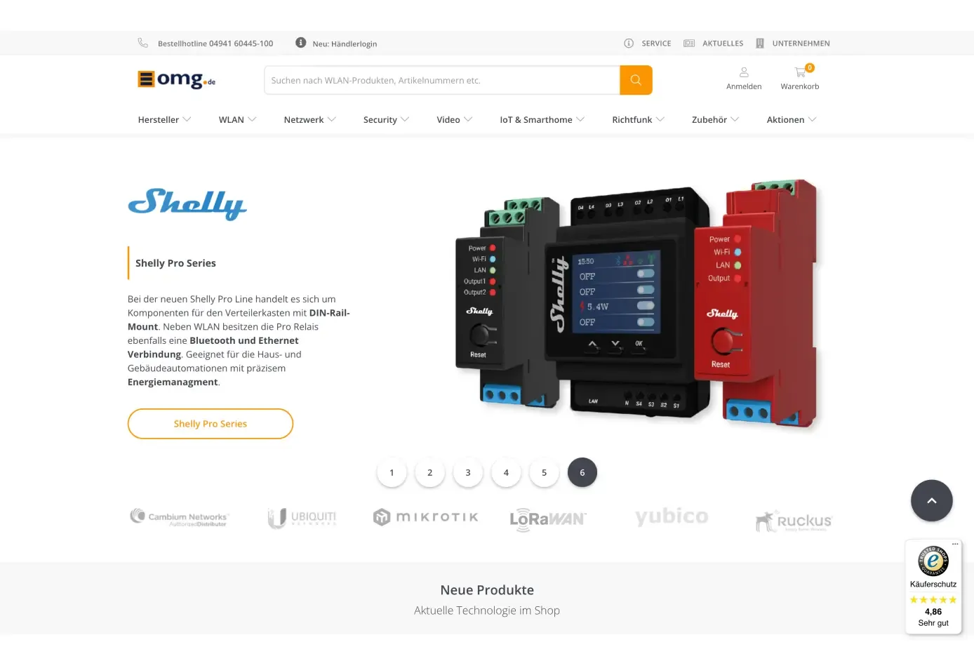 Shelly Smart-Home-Module im Onlineshop von omg.de