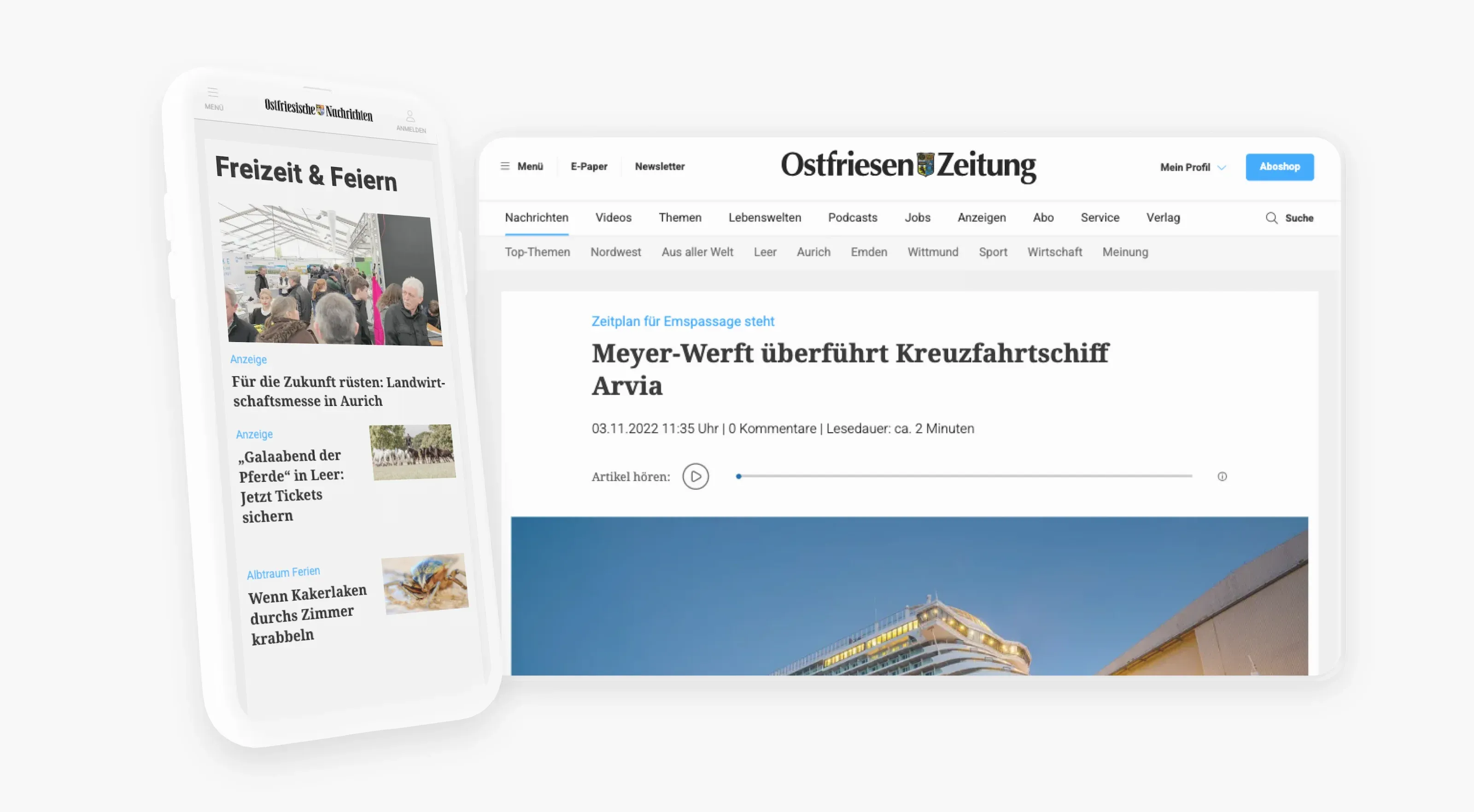 Detailseite eines Artikels aus der Rubrik Freizeit und Ferien
